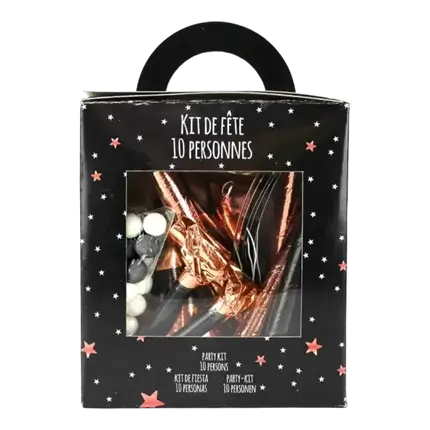 Rosaguld Cotillion Kit 10 personer