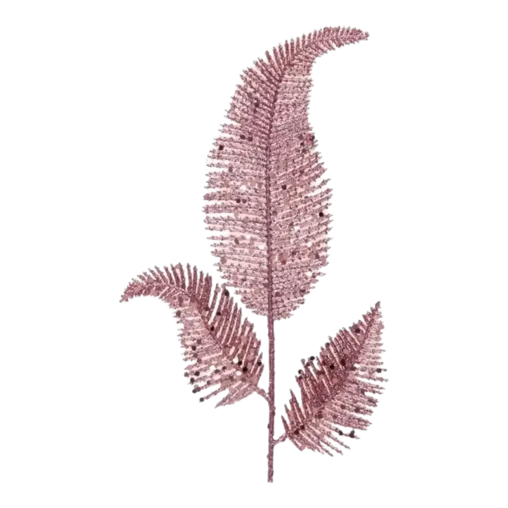 palmeblade på stilk - Dekoration - Rosa guld - 18x25c