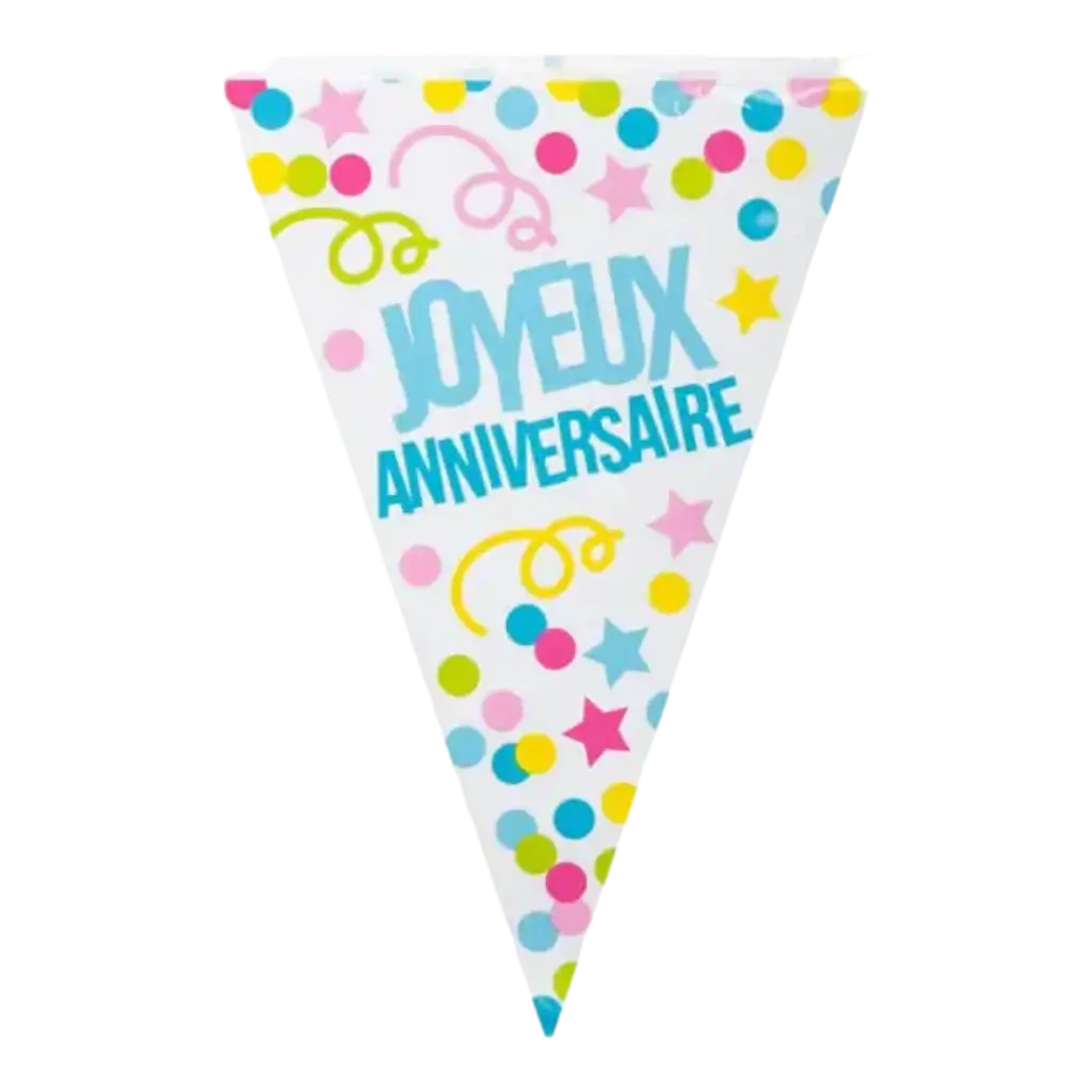Happy Birthday" Farve Party Banner Guirlande