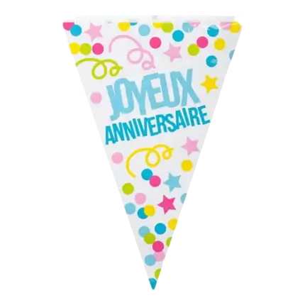 Happy Birthday Farve Party Banner Guirlande