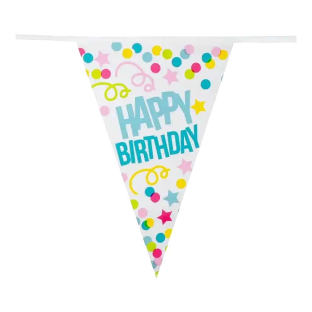 Happy Birthgday" Color Party Party Banner Garland