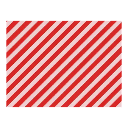 Gavepapir - Rayures roses et rouges - 70x200cm