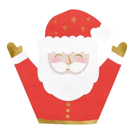20 julemandsservietter af papir - 16x15cm
