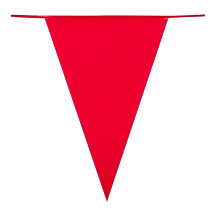 Rød vimpelguirlande