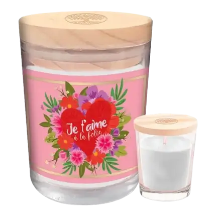 Glaslys Jeg elsker dig højt