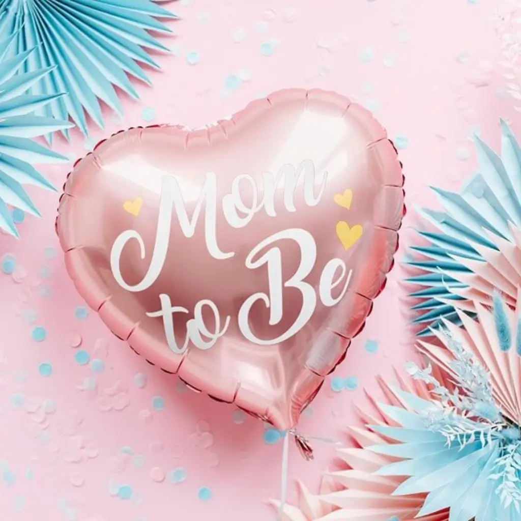 Mor skal være lyserød aluminium hjerte ballon ø35cm
