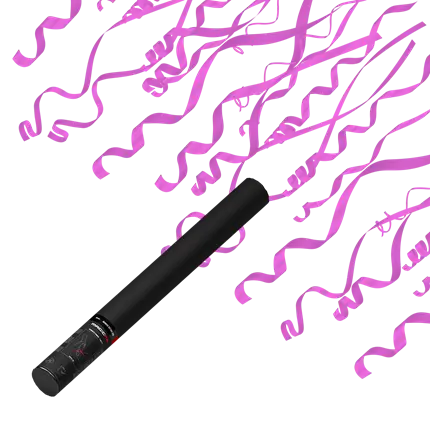 Manuel konfettipistol - Pink coil 50 cm - Magic FX