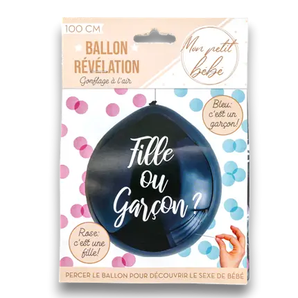 Konfettiballon Pige eller dreng?