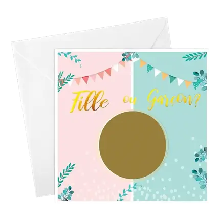 6 skrabelodder med pige eller dreng - BOY