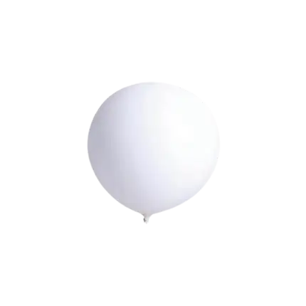 Kæmpe hvid ballon 90 cm - 100% biologisk nedbrydelig