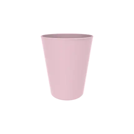 Konisk PP-glas - Pastelrosa - 33cl
