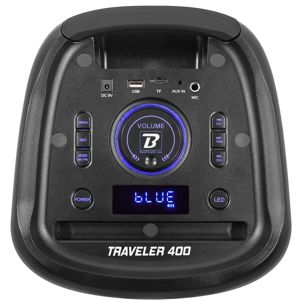 BÆRBAR HØJTTALER - TRAVELER 400 - BOOMTONE DJ