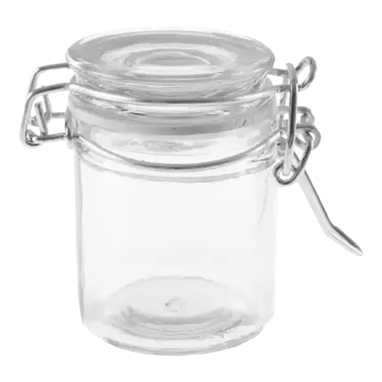 Hermetisk glaskrukke ø 4,3x6cm (sæt af 4)