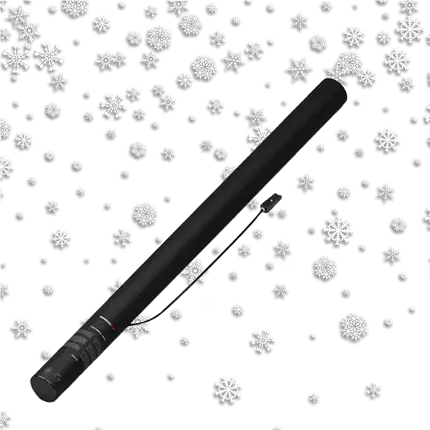 Elektrisk konfetti kanon Flocon hvid 80 cm