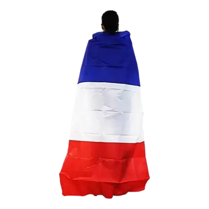 CAPE FRANCE - GO BLUE - BLÅ HVID RØD - 90x150CM