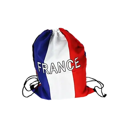 SUPPORTER TASKE BLÅ HVID RØD - FRANKRIG - 42X31CM