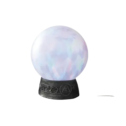 KRYSTALKUGLE HEKS - LYD OG LYS