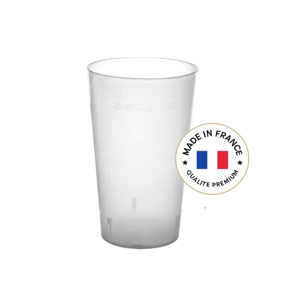 Ecocup-bæger 25cl brugbar (33?cl til kanten) Genanvendelig – Type Lille øl, Juice, Sodavand