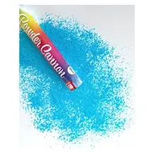 Krudtpistol 30 cm blå