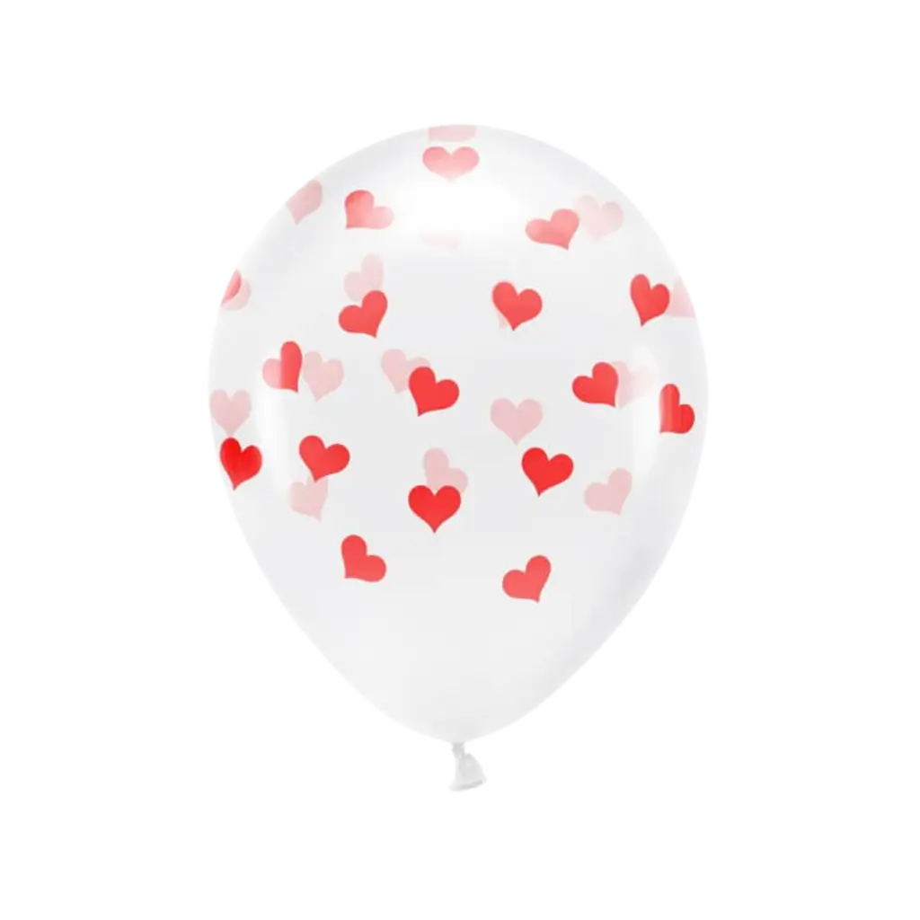 Mylar ballon - Metallisk rødt hjerte - 72x73cm