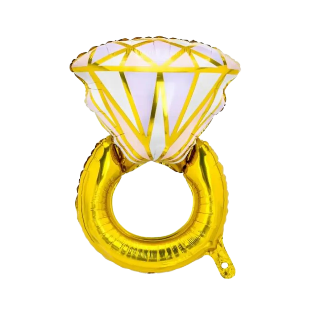 Mylar Ballon - Guld Ring - 60x95cm