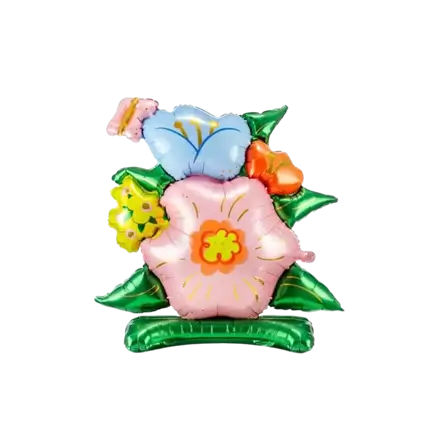 Ballonbuket Blomster - Mylar - 81.5x87cm