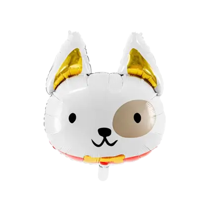 Hundehovedballon - Frosted Mylar - 56x65 cm