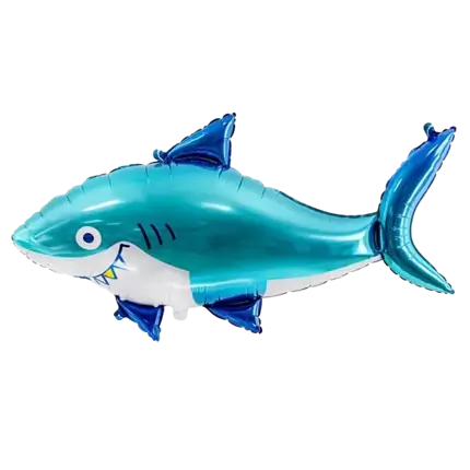 Shark Ballon - Glossy Mylar - 102x62 cm