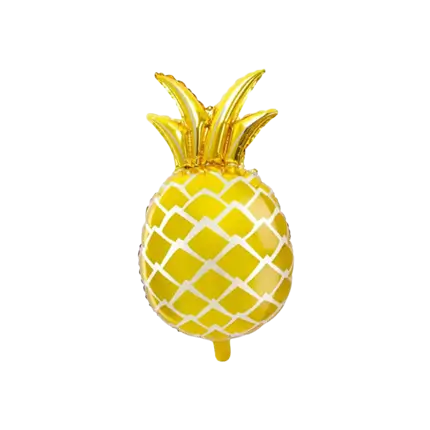 Metallisk folieballon - Gylden ananas - 38x63cm