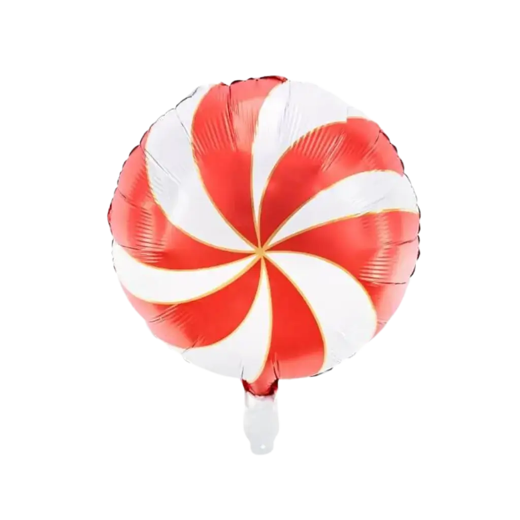 Metallisk "Candy" ballon - Aluminium - Rød - 35cm