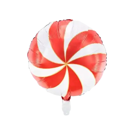 Metallisk Candy ballon - Aluminium - Rød - 35cm