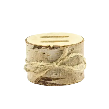 Træ vielsesringholder - 6 cm