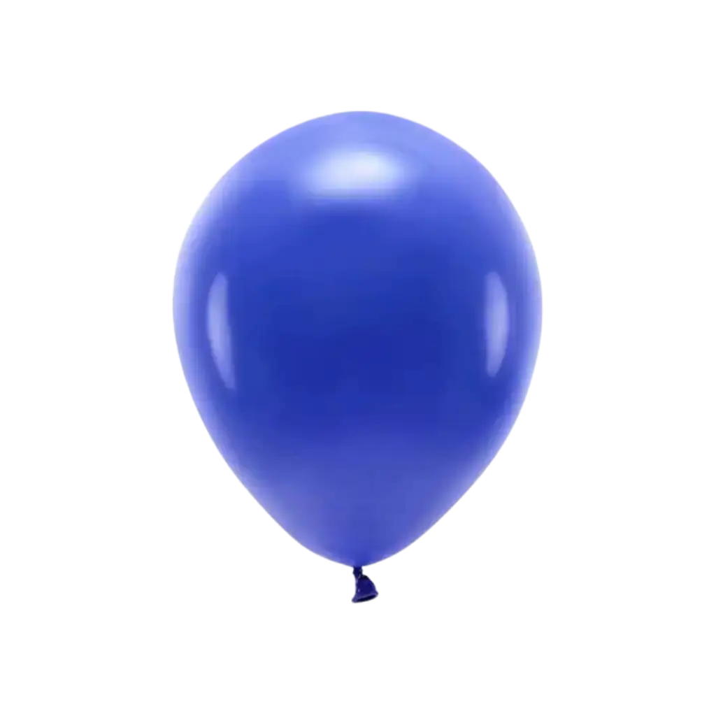 Parti med 10 marineblå biologisk nedbrydelige balloner
