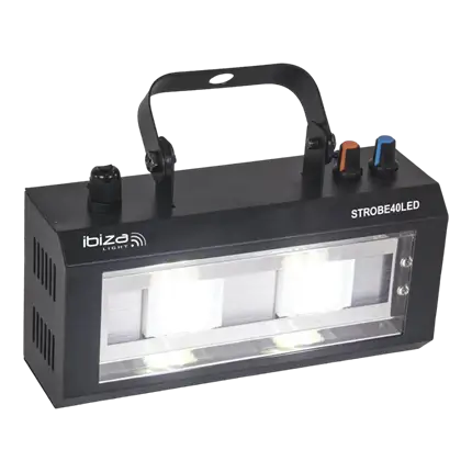 Ibiza LED strobe hvidt lys 2x20W