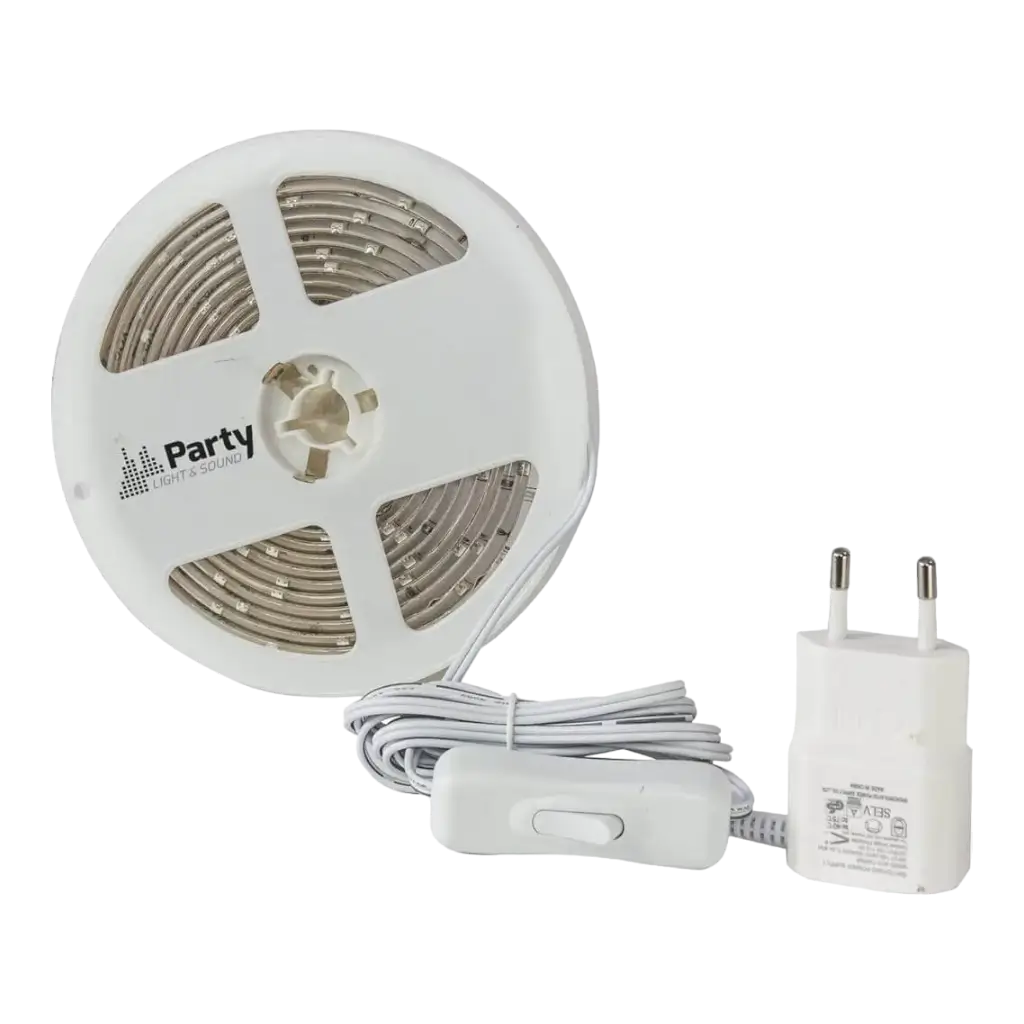 Fleksibelt hvidt LED-lysbånd 3m PARTY-STRIP300WH
