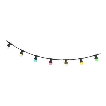 LEDSTRING-COLOR 10 m lysbånd med 20 farvede lysdioder