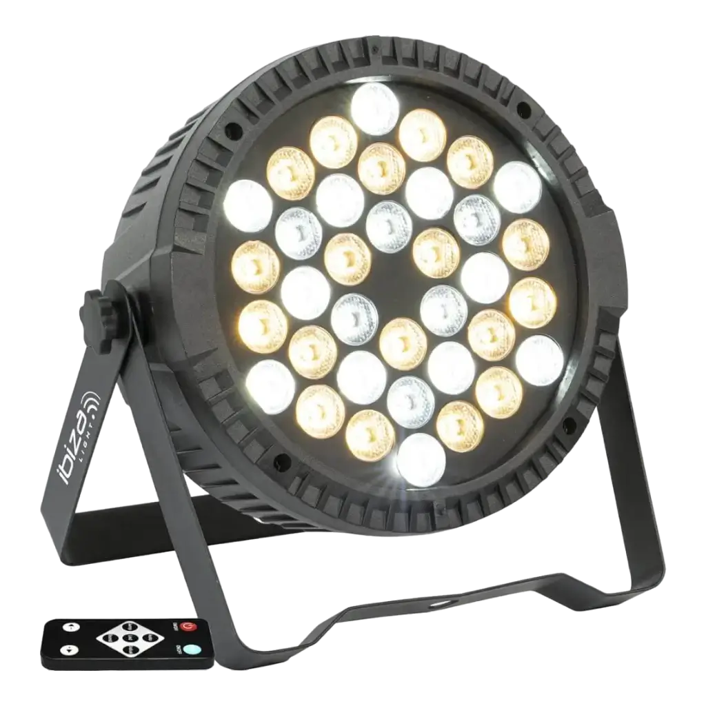 Flad 36 LED PAR-strålebelysning Warm/cool white