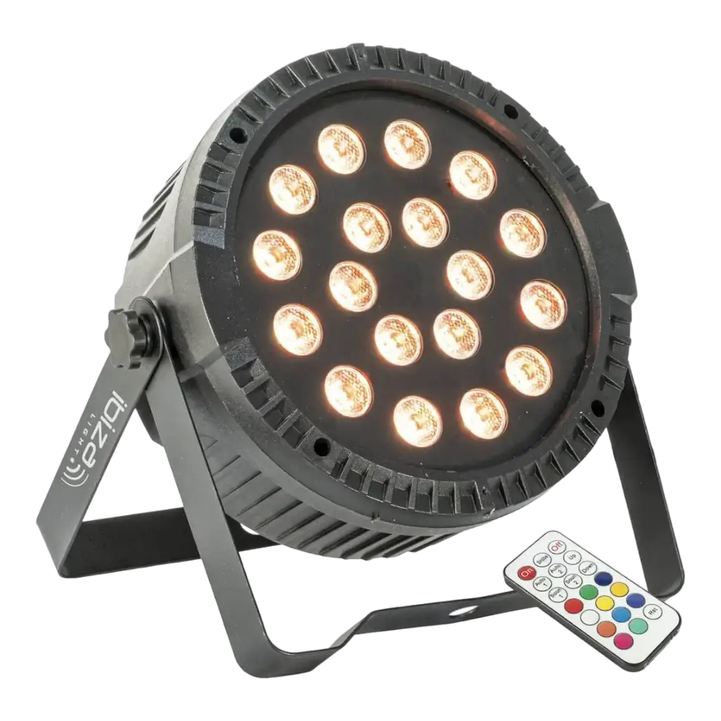 18 LED RGBW flad PAR-projektor