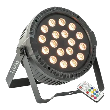 18 LED RGBW flad PAR-projektor