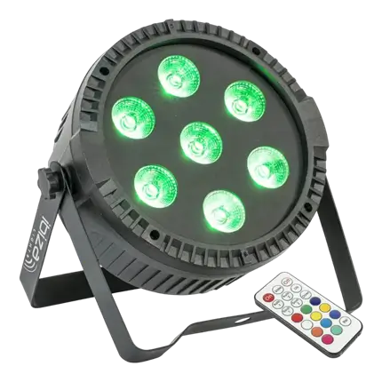 7 LED RGBW flad PAR-projektor
