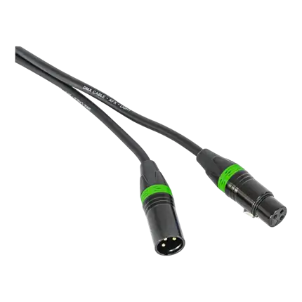 DMX-kabel 1m han/hun