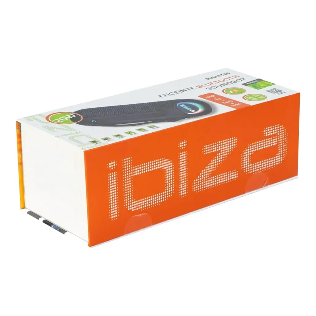 Ibiza BULLET20 LED bluetooth-højttaler