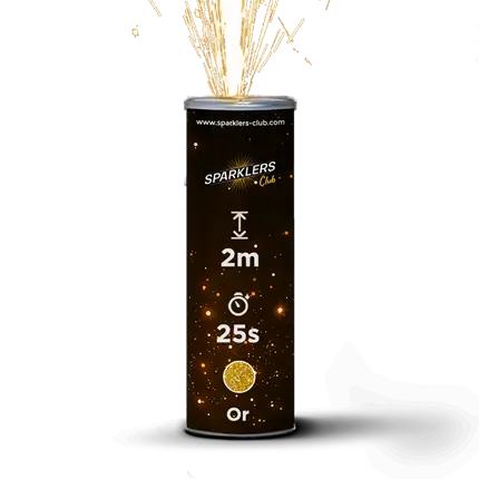 Stage jets 2 meter 25 sekunder indendørs Guld