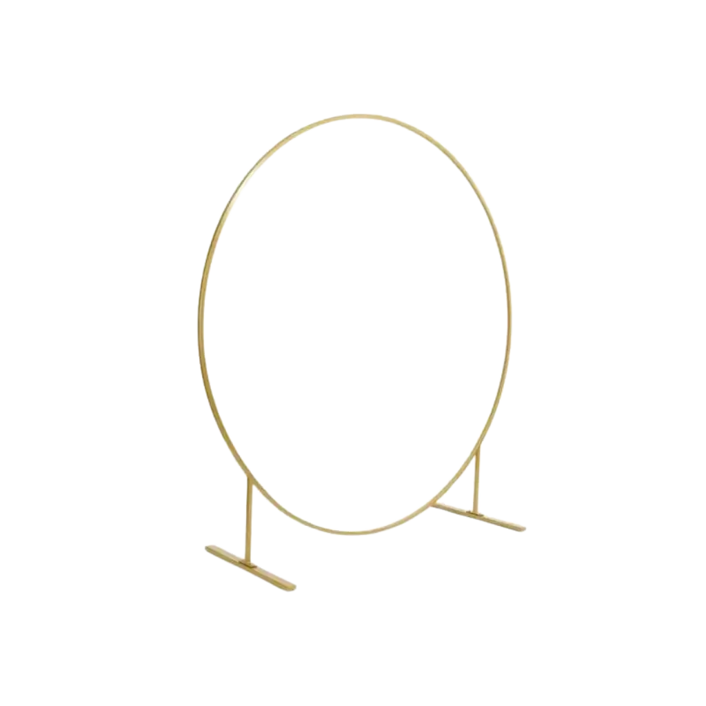 Guld metal rund ballonbue struktur ø 2m 