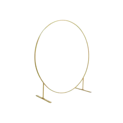 Guld metal rund ballonbue struktur ø 2m 