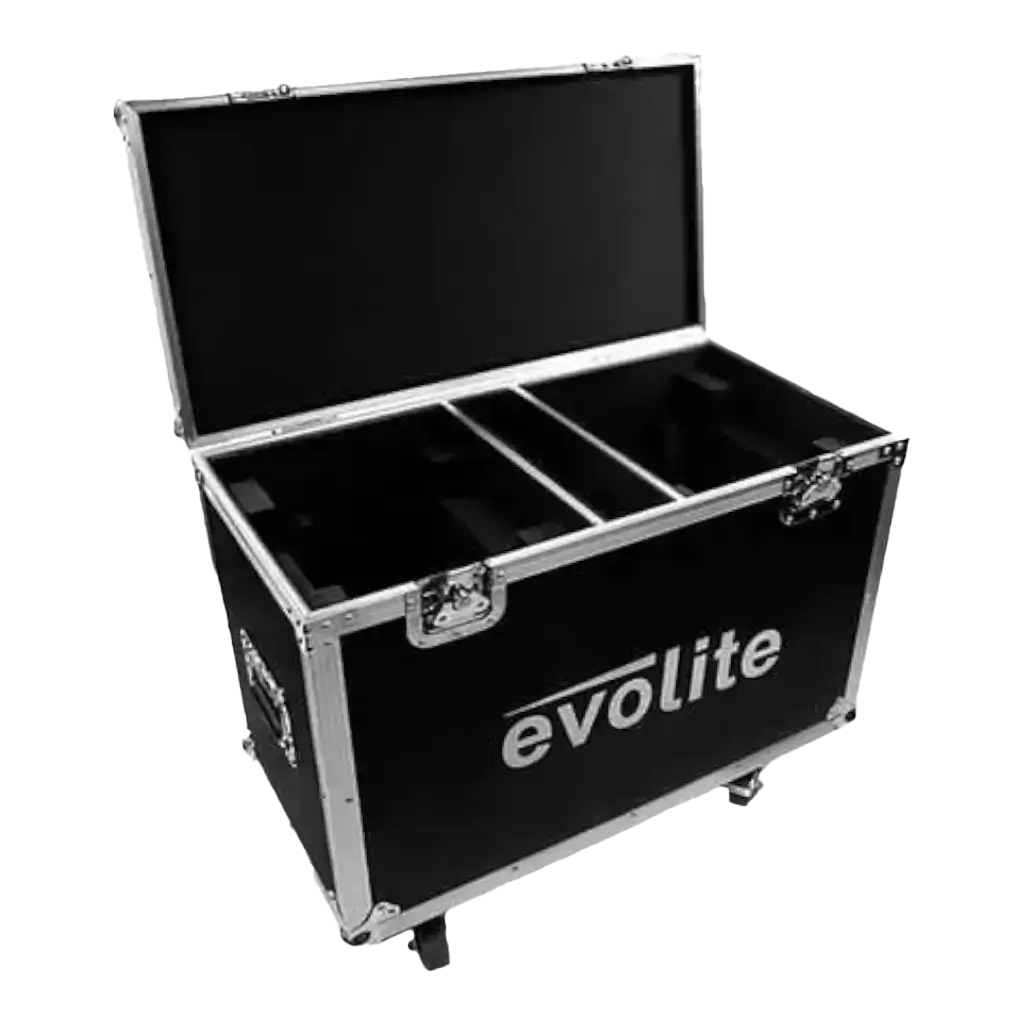 Flightcase til 2 Evolite Beam 7R