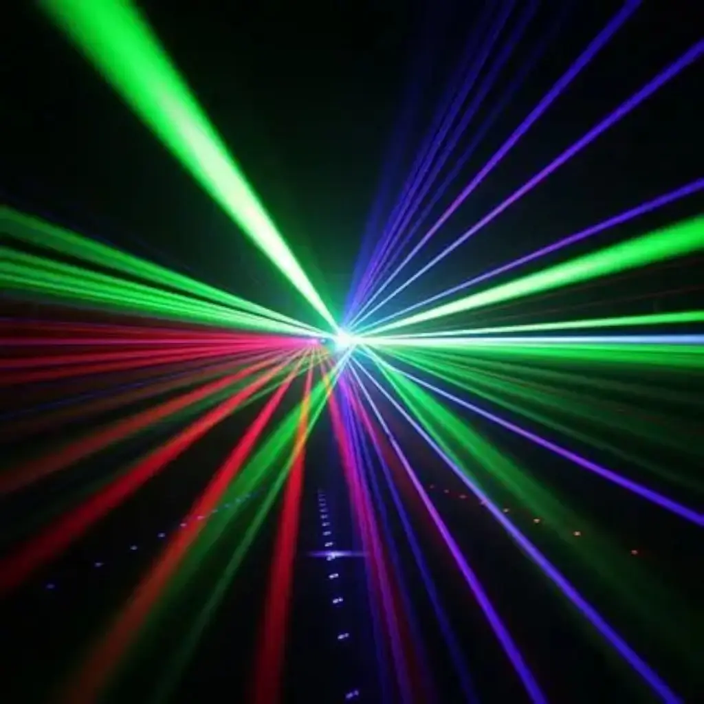 BoomTone DJ Multipoint Laser og Gobo - Six Eyes RGB