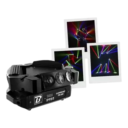 LED BoomTone DJ-effekter - LUDIPOCKET TRI 360