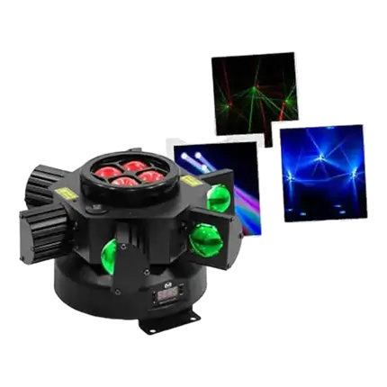 Mac Mah LED-effektlys sæt - MEGA UFO-LZR