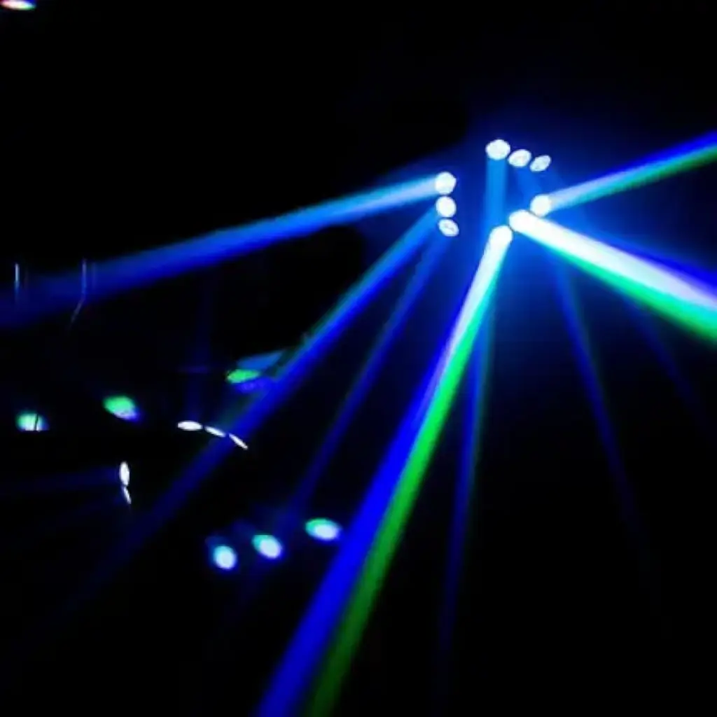 LED Beam RGB og Laser Mac Mah lyssæt - Pyramida-LZR